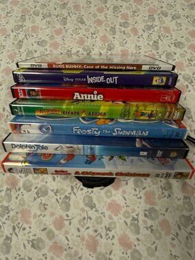 7 DVD's - Kid Friendly - Includes Inside Out & Dolphin Tale